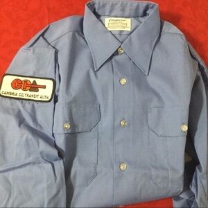 Cambria COUNTY TRANSIT AUTHORITY Mens Sz 15 Shirt